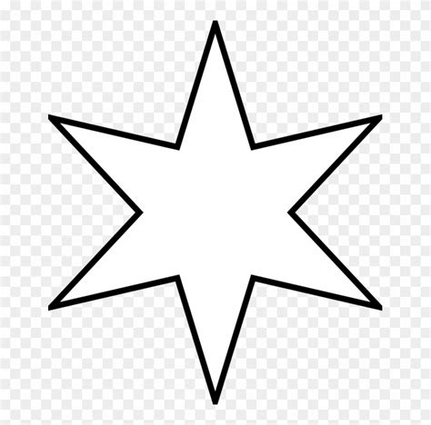 5 Point Star Template Printable Sketch Coloring Page