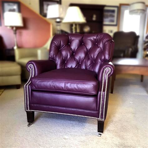 Task chair is a smart addition to any office space. Purple Leather! in 2020 | Occasional chairs, Chair ...