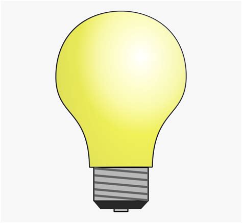 Linelightingyellow Led Light Bulb Clip Art Free