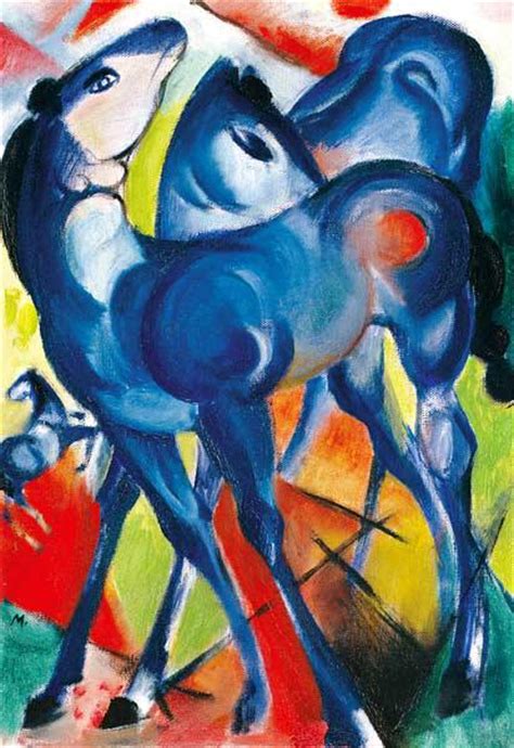Sleeping Horse Franz Marc As Art Print Or Hand Painted Oil