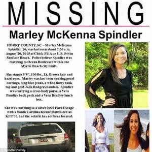 Marley Mckenna Spindler Disappears In South Carolina After Texting
