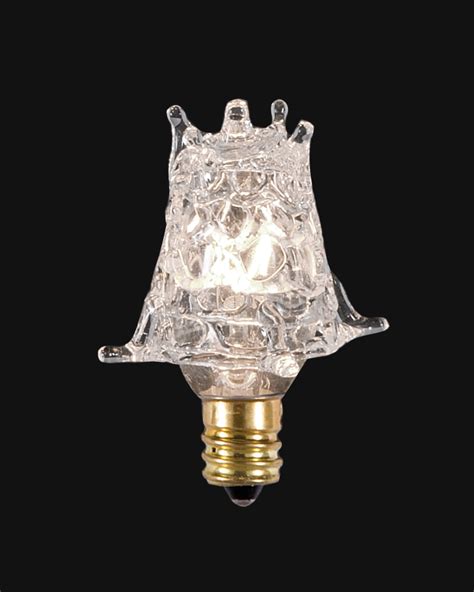 Acrylic Covered 7w Candelabra Base Light Bulb 47194 Bandp Lamp Supply