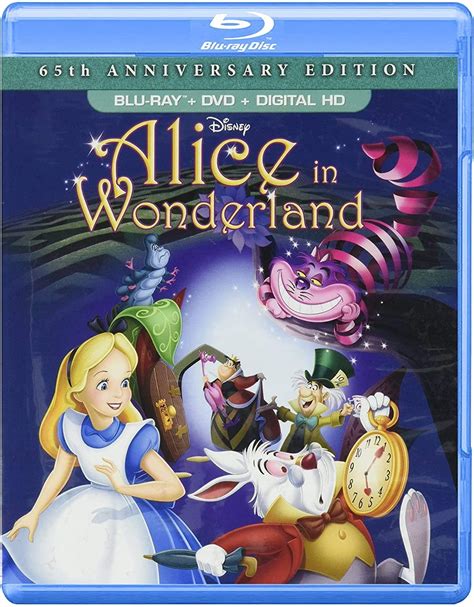 Alice In Wonderland 65th Anniversary Edition Blu Ray Dvd Digital