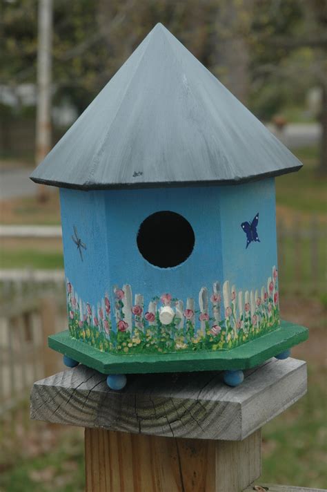 Pretty Little Bird House That I Hand Painted Sold Bird Houses