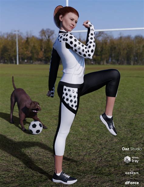 Dforce Soccer Mom Outfit For Genesis 8 Females Daz 3d