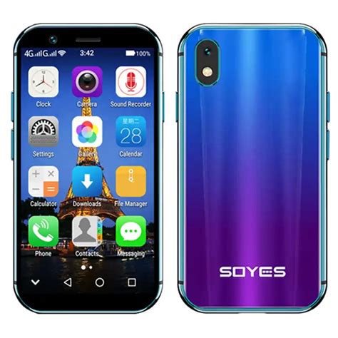 2019 New Soyes Xs Mini Smartphone 2gb16gb Android 60 1580mah 4g Mobile Wifi Gps Glass Body