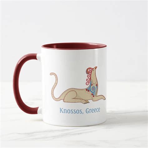 Minoan Griffin From The Knossos Throne Room Fresco Mug Zazzle In 2022