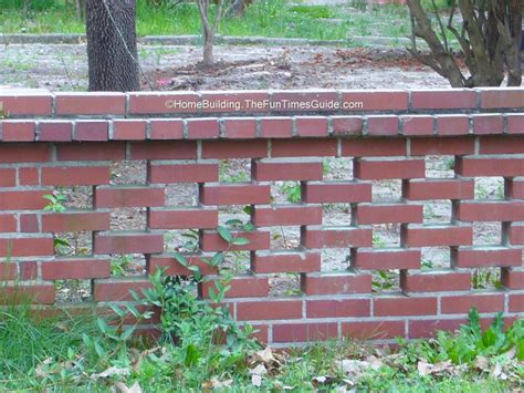 Pierced Brick Walls A Classic Screen Alternative Brick Fence