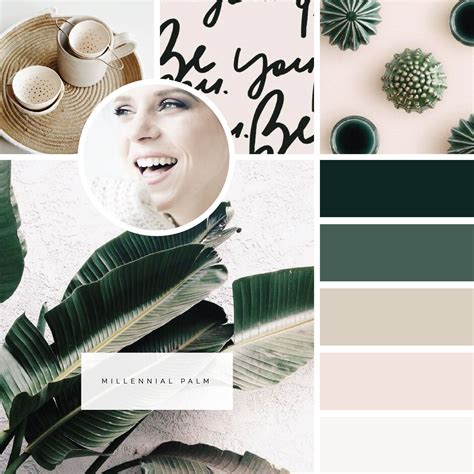 BrandUp Color Palette // Millennial Palm | Millennial color palette ...