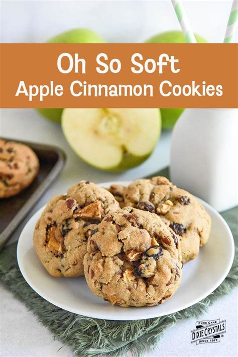 Oh So Soft Apple Cinnamon Cookies Dixie Crystals Recipe Apple