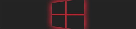 1125x243 Windows 10 Logo Red Neon 1125x243 Resolution Wallpaper Hd Hi