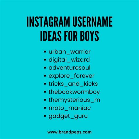 750 Instagram Username Ideas For Social Media Influencers Brand Peps