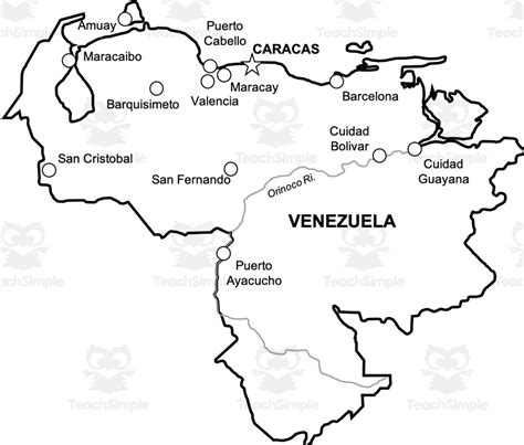 Venezuela Map Resources By Teach Simple