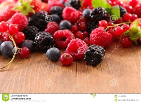 Assortment Of Berries Stock Image Image Of Summer Leaf 114123725