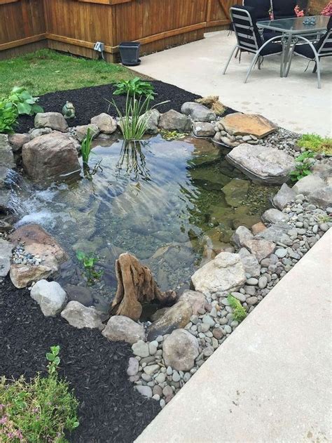 42 Fish Pond Garden Designs With Water Fountain Concept