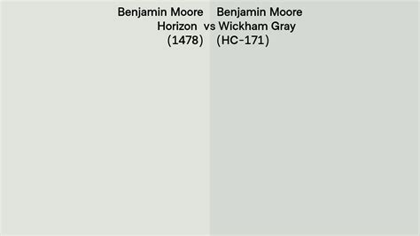 Benjamin Moore Horizon Vs Wickham Gray Side By Side Comparison