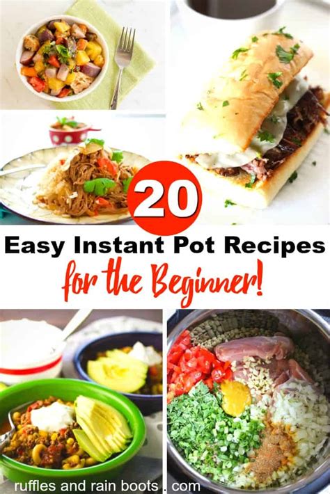 Instant pot electric pressure cooker recipes 8 red lentil chili by chef aj p reperation: 20 Easy Instant Pot Recipes for Beginners - Ruffles and ...