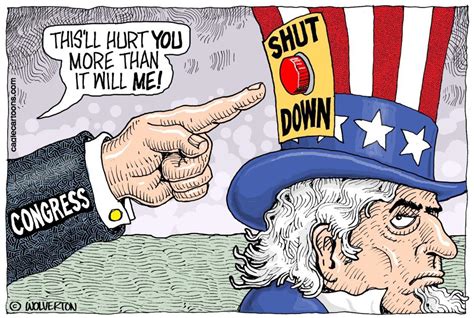 Government Shutdown Editorial Cartoons