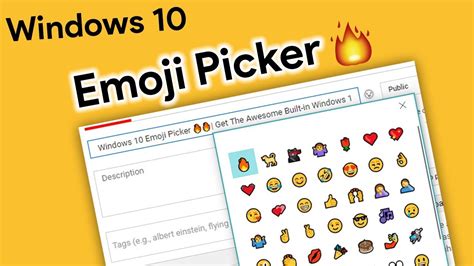 Windows 10 Emoji Picker Get The Awesome Built In Emoji Picker On