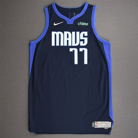 Luka Doncic Dallas Mavericks Game Worn Earned Edition Jersey Recorded A Triple Double