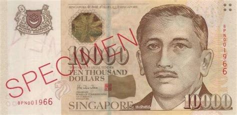 Singapore 10000 Dollarsworld Banknotes And Coins Pictures Old Money