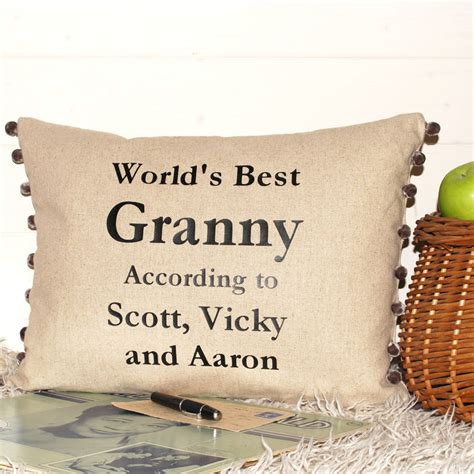 Worlds Best Granny Cushion By Bags Not War