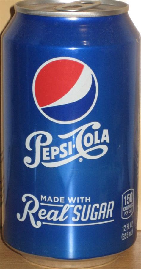 Pepsi Cola 355ml Made With Real Sugar United States