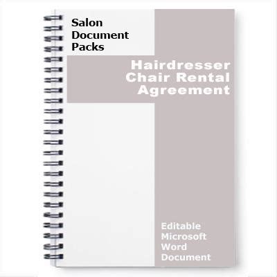 Mailing costs associated with sending notices to tenant for any violation of this lease. Salon Chair Rental Agreement