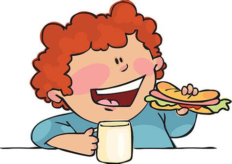 Best Kid Eating Hot Dog Illustrations Royalty Free Vector Graphics