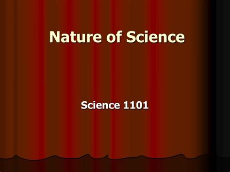 Ppt Nature Of Science Powerpoint Presentation Free Download Id5581968