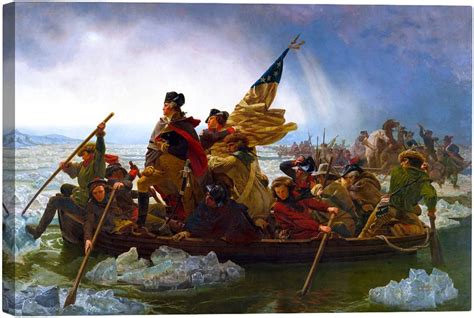George Washington Crossing The Delaware Painting Original Washington