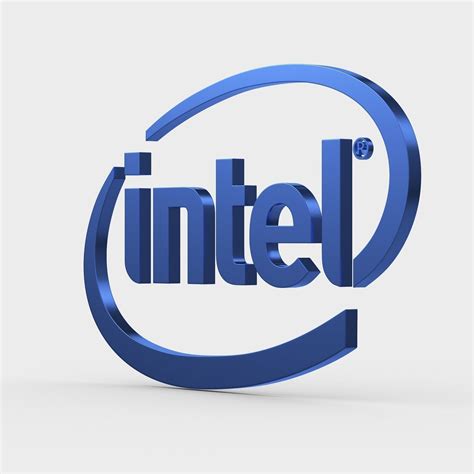 3d Model Intel Logo Cgtrader