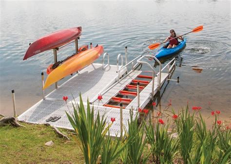 Kayak Launch Dock Freestanding Launch Port System Lakefront Living