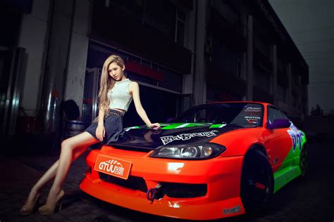 nissan silvia s15 asian korean hot girl car poster my hot posters