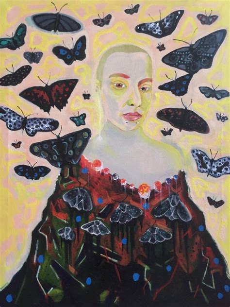 Original Oil Painting The Butterfly Effect Oil Art And Collectibles Jan