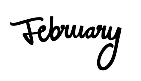 February Hand Lettering Typography Pinterest