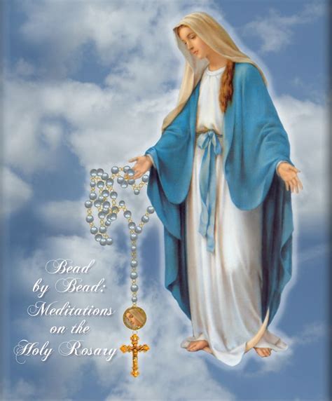 Mother Mary With Rosary Wallpaper