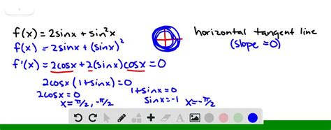 Horizontal Tangents The Graph Of Y Cos X Cdot Ln SolvedLib