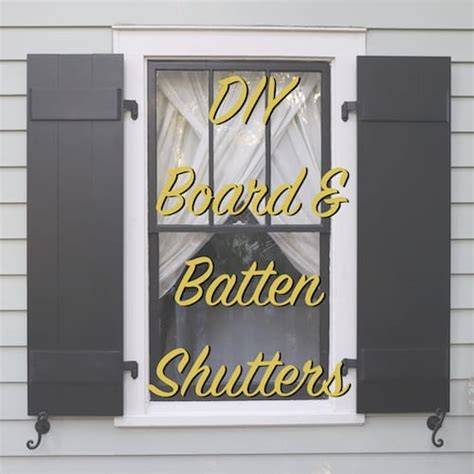 How To Make Board And Batten Shutters Metzger Terry