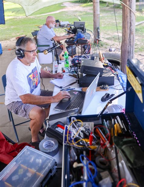 local hams take to the airwaves for amateur radio field day to practice emergency communications