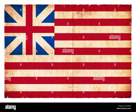 Historic National Flag Of Usa Grand Union Flag 1765 Created In Grunge