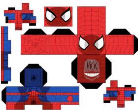 Peter Parker From Spiderman Paper Toy Free Printable Papercraft Templates