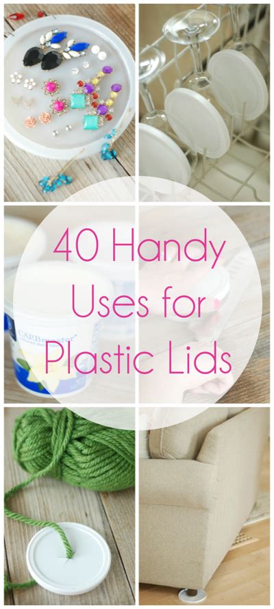 40 Brilliant Ways To Reuse Plastic Lids Around The House