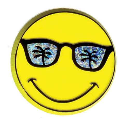 Smiley Face With Sunglasses Fridge Magnet