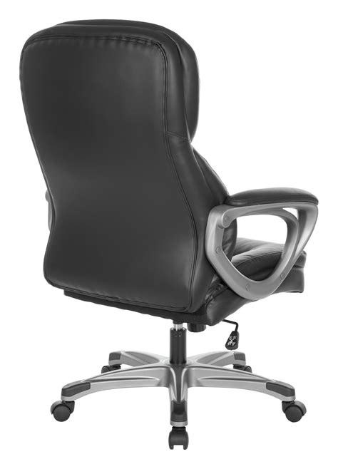 Black Executive Leather Office Chair Work Smart By Office Star Products