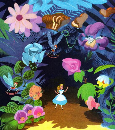 Garden Of Talking Live Flowers Alice In Wonderland Poster Alice In