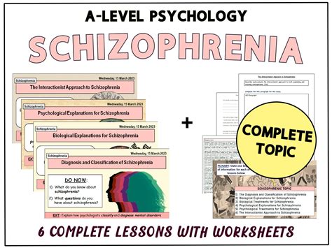 A Level Psychology Schizophrenia Topic Complete Topic Includes