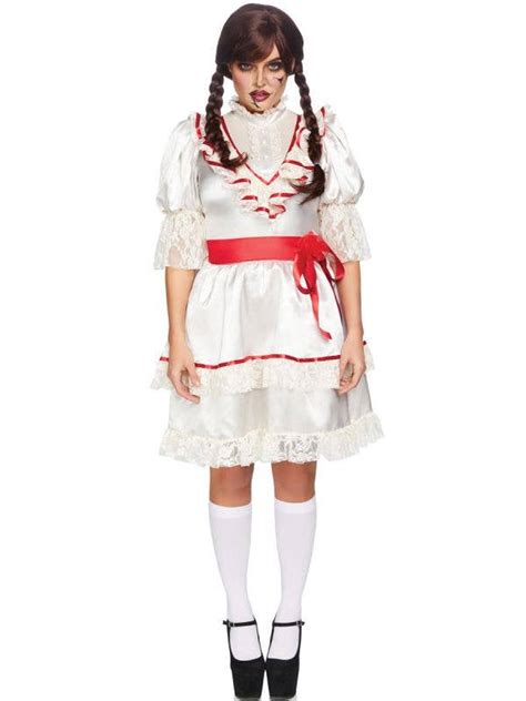 Annabelle Doll Halloween Costume Womens Haunted Doll Costume