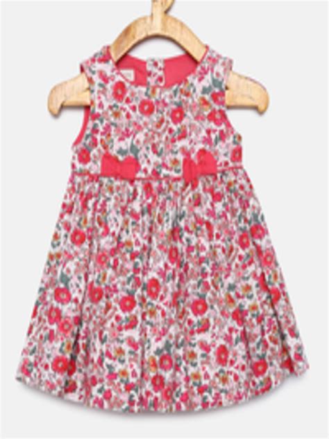 Buy Monsoon Children Girls Off White Printed Fit And Flare Dress
