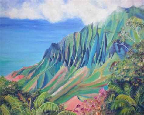 Kauai Art Prints Kalalau Valley Paintings 8x10 Giclee Print